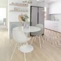 Minimalist-Chic Apartment by @styledbypt | Products Seen: [Adik – Steel Chair & Tulip Dining Table-Round Marble (replica) – Dia900]